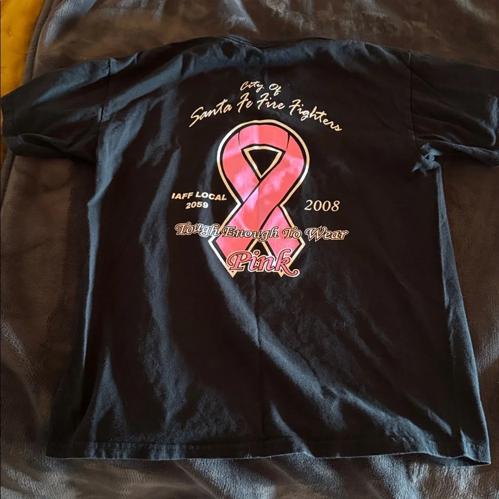 Black Santa Fe Fire Department T-Shirt - Picture 3 of 4
